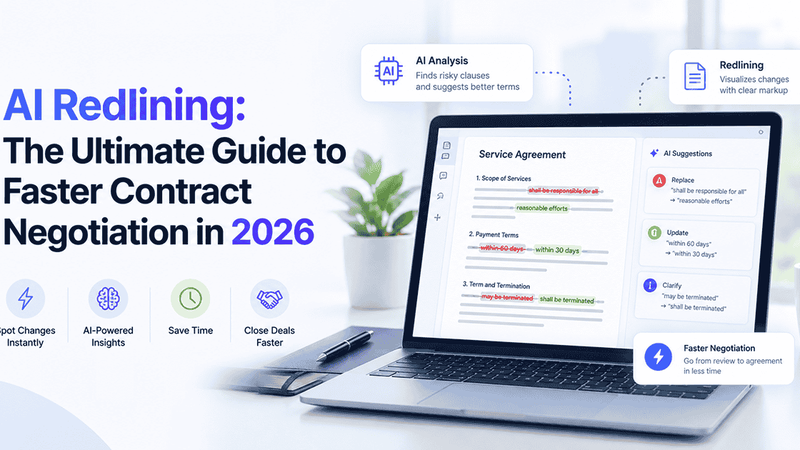 AI contract redlining, contract negotiation software