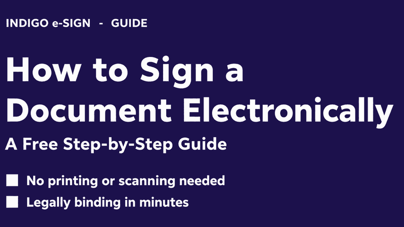 how to sign a Document electronically