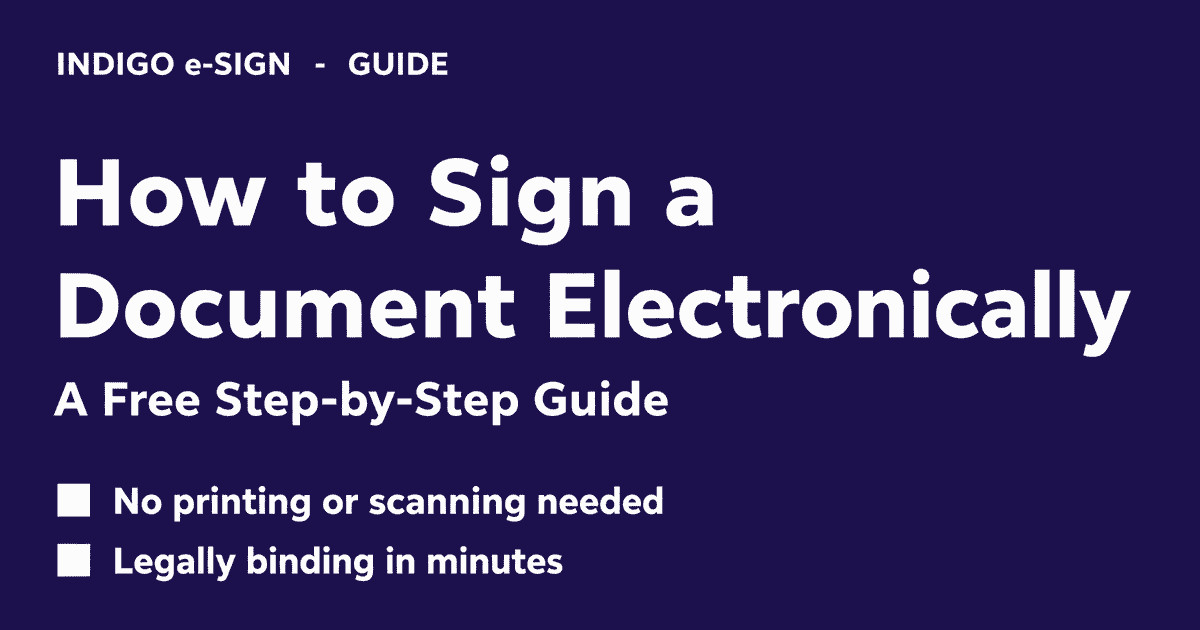how to sign a Document electronically