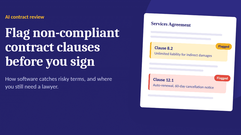 flag non-compliant contract clauses
