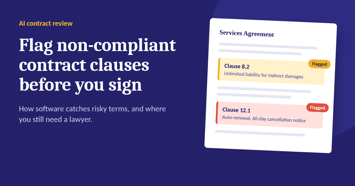 flag non-compliant contract clauses - Flag Non-Compliant Contract Clauses Before You Sign