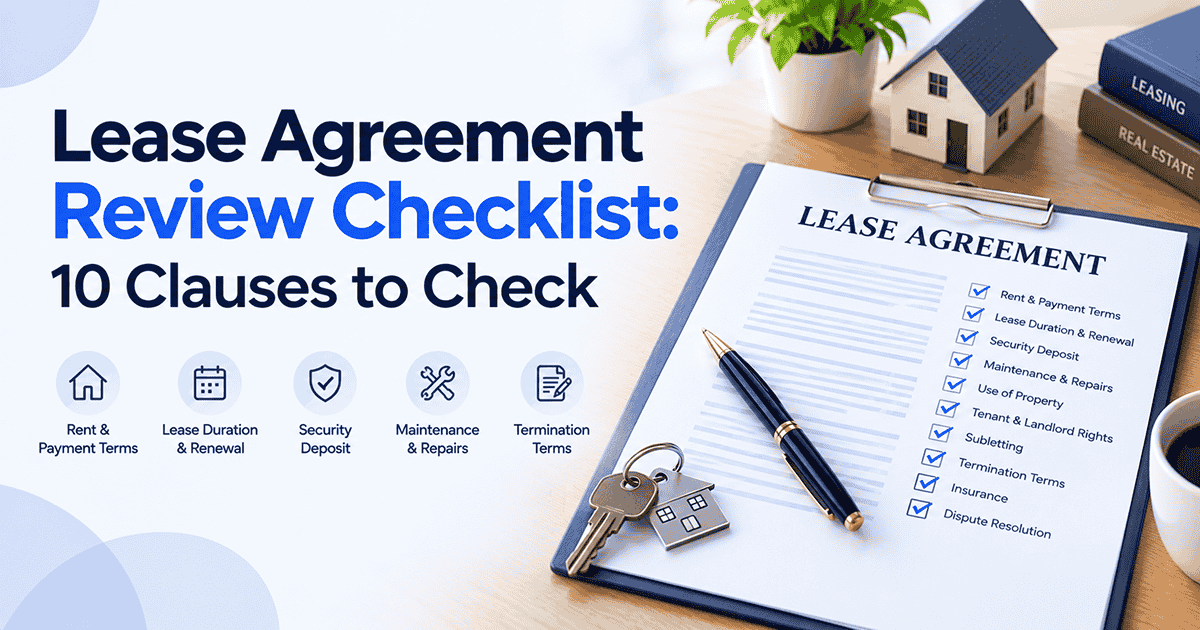 lease agreement review checklist - Lease Agreement Review Checklist: 10 Clauses to Check