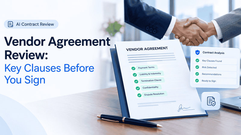 vendor agreement review