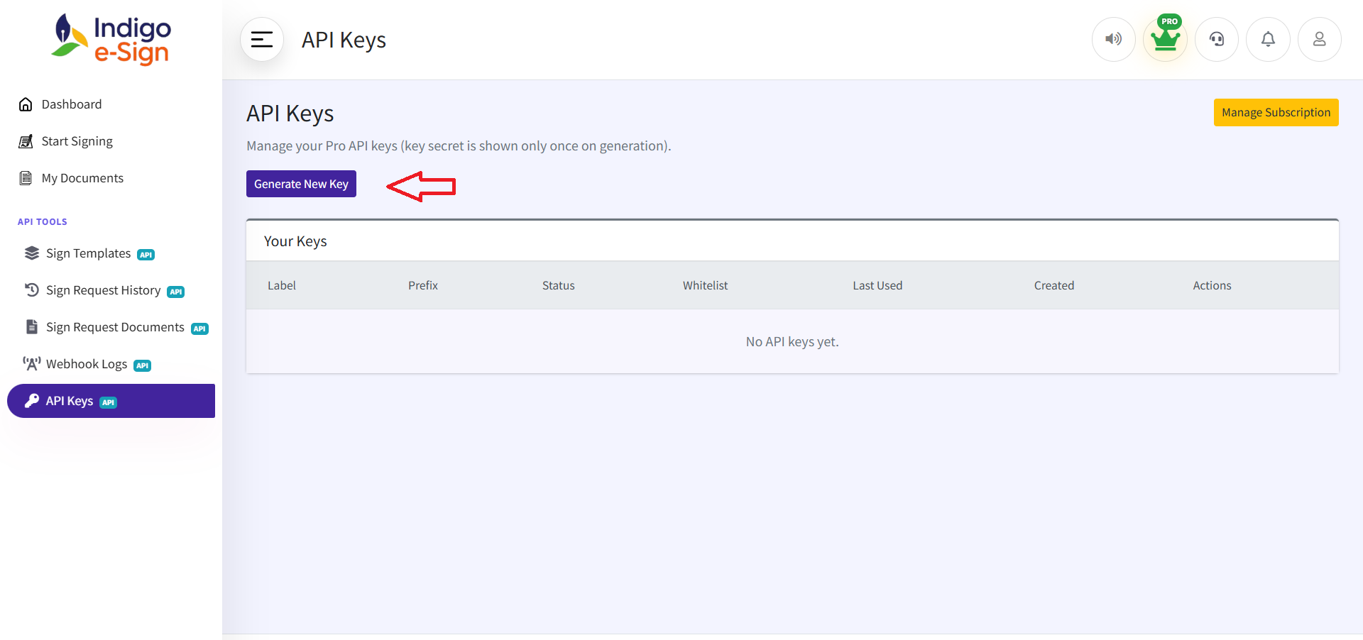 Api key image