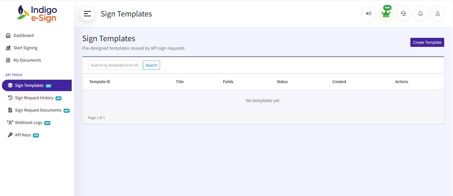 Template Setup